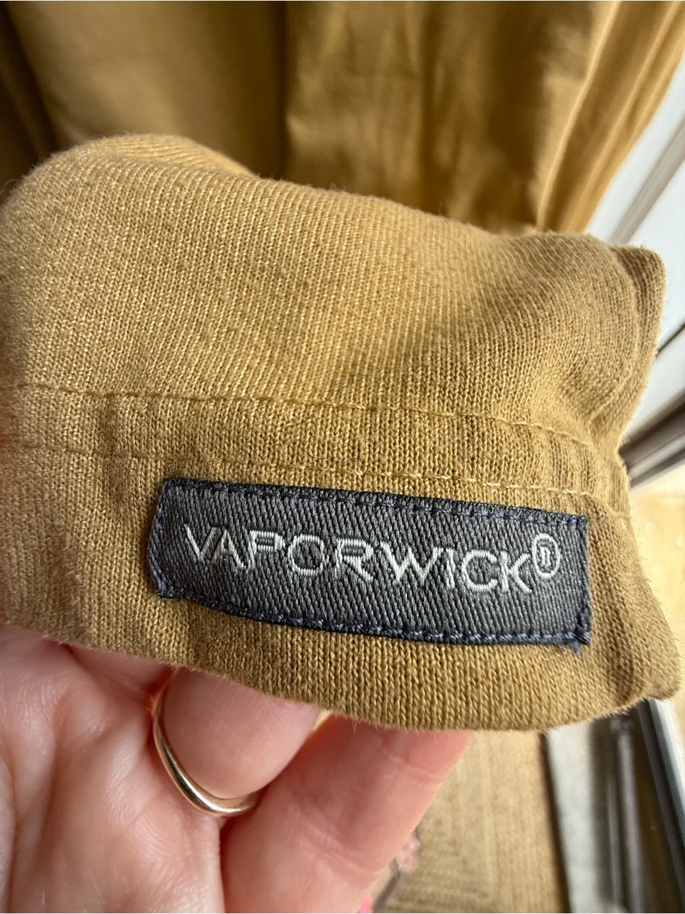 The North Face Long Sleeve Vaporwick Crew Tee - Mustard Gold